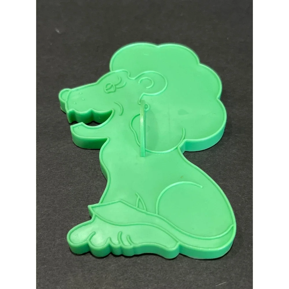 Vintage 1990 Wilton Zoo Animal Cookie Cutter Set Green Lion Elephant Hippo